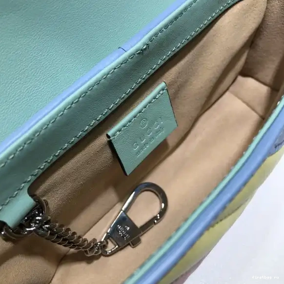 First bag ru super mini GG GUCCI Marmont bag 0606